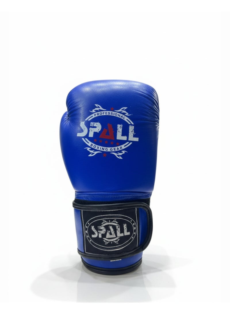 Spall Premium Genuine Leather Boxing Gloves – Professional Training & Sparring Gloves for Men & Women – Red Black Blue – Sizes 4oz to 16oz - Image 1